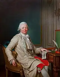 Portrait d’Étienne-François de Choiseul (1719–1785), à son bureau. Huile sur toile.