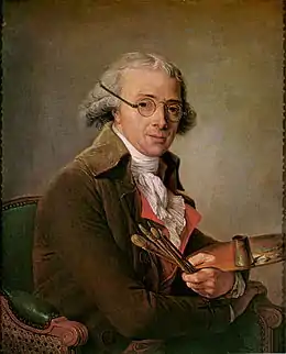 Portrait de François-André Vincent (1795), son mari. Paris, musée du Louvre.