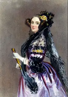 Portrait d'Ada Lovelace ; image comportant 130 000 couleurs différentes.
