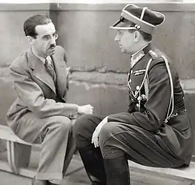 Adam Papée (à droite) avec Władysław Segda en 1934