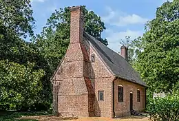 La maison d'Adam Thoroughgood, à Virginia Beach, l'une des plus anciennes des États-Unis. Construite probablement vers 1719.