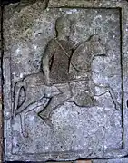 Métope II : métopes représentant un cavalier roxolan
