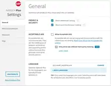 Description de l'image Adblock Plus Settings.png.