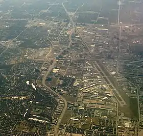 Vue aérienne de l'aéroport d'Addison.