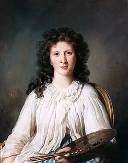 Portrait d’Adélaïde Binart, épouse Lenoir (1796), Paris, musée Carnavalet.
