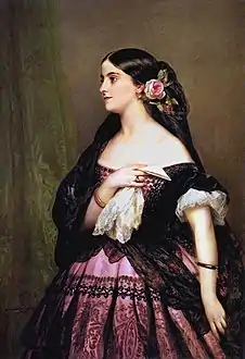 Franz Xaver Winterhalter, Adelina Patti (1863), localisation inconnue.