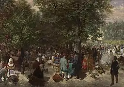 Adolph von Menzel, Après-midi au Jardin des Tuileries (1867), Londres, National Gallery.