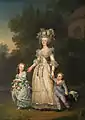 1785; Marie-Antoinette et ses enfants, Marie-Thérèse et le dauphin Louis-Joseph-Xavier-François, par Adolf Ulrik Wertmüller (Nationalmuseum, Stockholm, Suède).