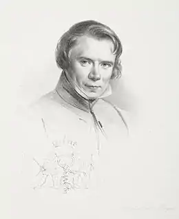 Adolph Schroedter, Autoportrait en 1835