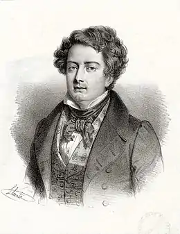 Adolphe Nourrit, créateur du rôle de Raoul de Nangis