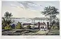 Lithographie de Bennelong Point et Fort Macquarie vers 1841