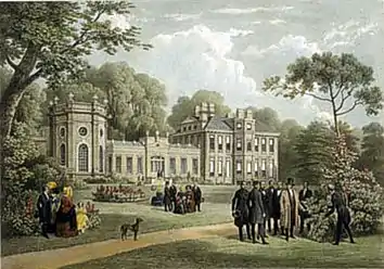 La maison de Johnston à Twickenham en 1844.