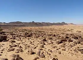 Paysage du désert de l'Adrar.