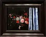 « Leidse fijnschilders van Gerrit Dou tot Frans van Mieris de Jonge », tableau de Adriaen van der Spelt inspiré du trompe-l'œil de Parrhasios.