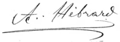 signature d'Adrien Hébrard