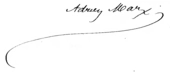 signature d'Adrien Marx