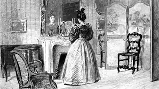 Cosette jeune fille. Illustration de Pierre Georges Jeanniot (1887).