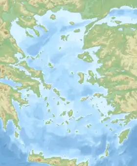 Voir sur la carte topographique de la mer Égée