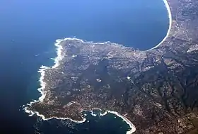 Vue aérienne de la péninsule de Monterey en 2005.