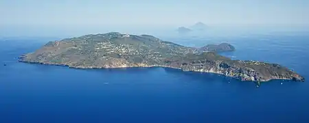 Vue aérienne de Lipari