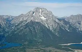 Vue aérienne du mont Moran