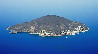 Vue aérienne de Panarea