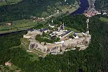 Aerial photo of Festung Königstein, October 2008.jpg