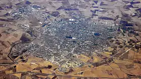 Vue aérienne de Sidi Bel Abbès vue du nord.