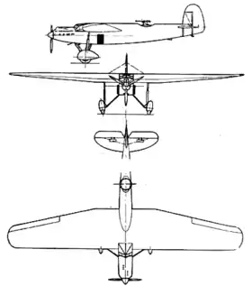 vue en plan de l’avion