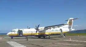 L'ATR 72 impliqué dans l'accident, photographié en octobre 2010, un mois seulement avant la catastrophe