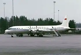 Un Iliouchine Il-18 de l'Aeroflot similaire à l'avion accidenté