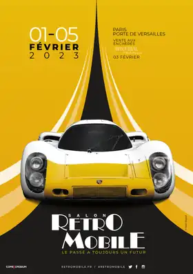 Affiche salon Rétromobile édition 2023