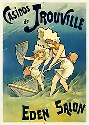 Affiche pour le Casino de Trouville dans les années 1890.