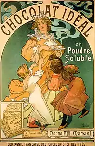 Chocolat Idéal (dessinée par Mucha).