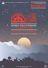 Affiche de la Nuit Européenne des Musées 2019 - Musée gallo-romain & Site archéologique de Lalonquette.