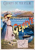 Affiche du PLM faisant la promotion de la ville de Genève