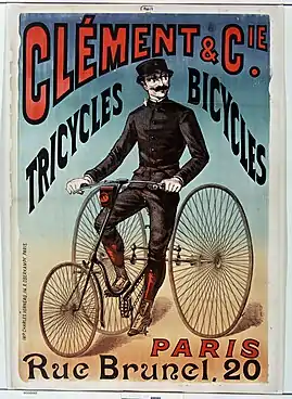 Clément & Cie tricycles bicycles, 1890.