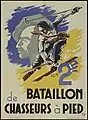 Affiche de recrutement pour le 2e BCP sous Vichy (1940-1942).