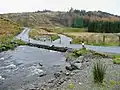 Pont-gué sur le Afon Irfon (en) au Pays de Galles (Royaume-Uni).