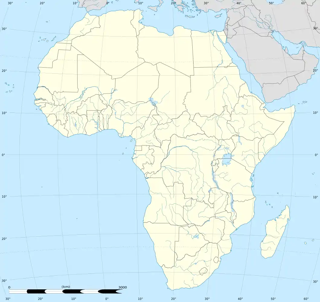 Localisation de la Zambie en Afrique