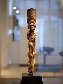 Sculpture yombé, sommet de sceptre, XIXe siècle