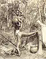 Lavement au Congo au XIXe siècle.