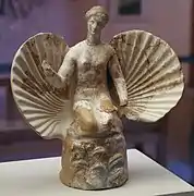 Aphrodite à la coquille. Tanagra, IVe siècle AEC