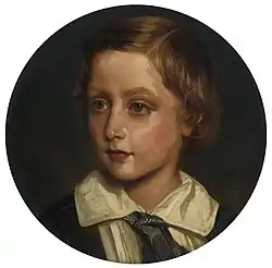 Peinture du prince Arthur, anonyme, vers 1859