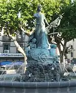 Fontaine de la République, haut de l'Esplanade.