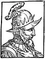Le roi légendaire Agelmund dans l'ouvrage "Prosopographiae heroum atque illustrium uirorum totius Germaniae" d'Heinricus Pantaleon (1565)