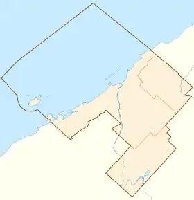 Voir sur la carte topographique d'agglomération de recensement de Rimouski