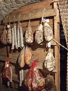 Salumi vieillissant