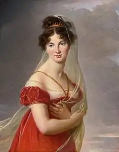 Aglæ Gabrielle de Gramont (1787-1842)femme du général russe Alexandre Davydovpar Élisabeth Vigée-LebrunCollection privéeVente Sotheby's 2014