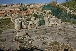 Ruines de l'agora de Ségeste.